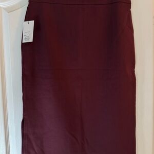 Nine West NWT Burgundy Pencil Skirt
